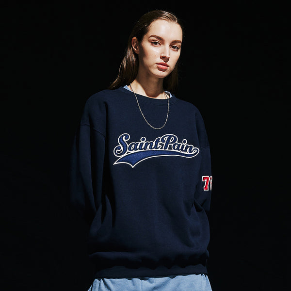 SP TEAM LOGO CREWNECK-NAVY