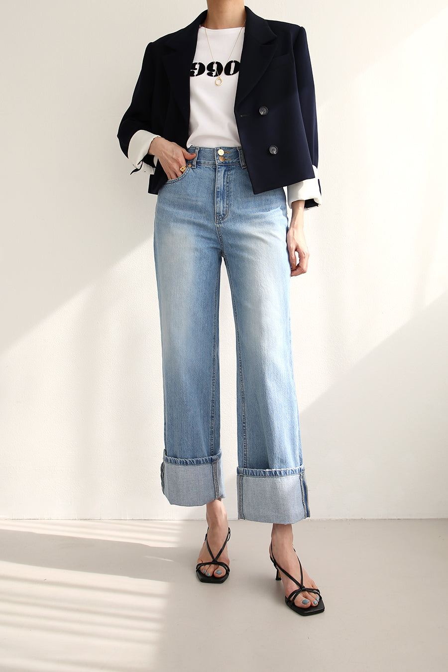 MARINE ROLL-UP JEANS