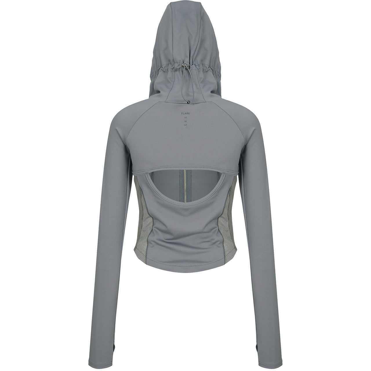 19.Division Cut-out Hooded Zip-up