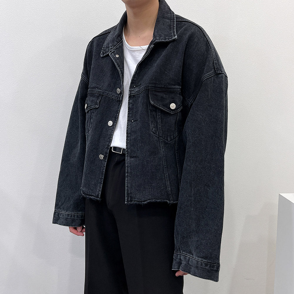 LN Cutting Cropped Jean Jacket (3 colors)