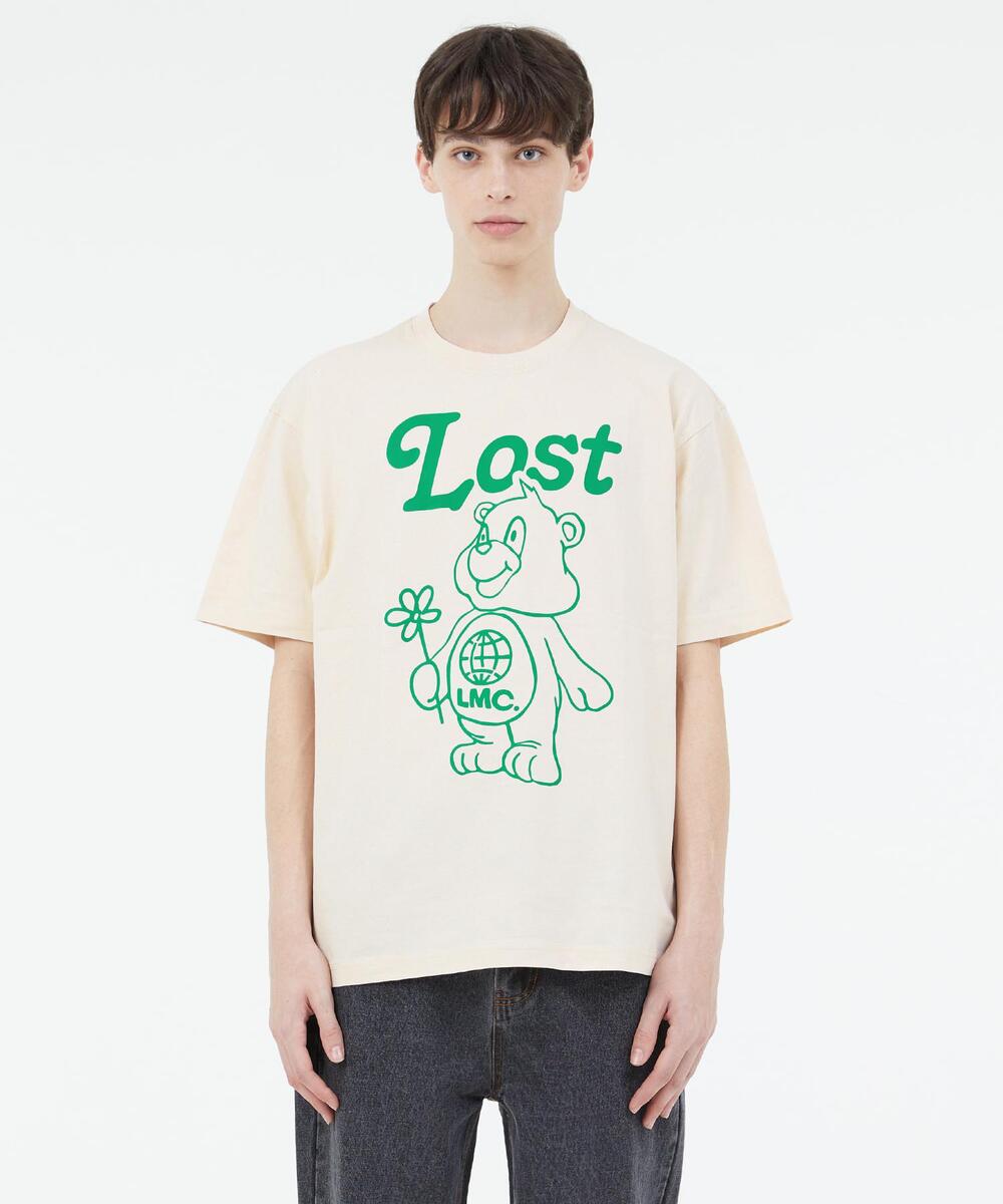 FLOWER BEAR TEE - CREAM