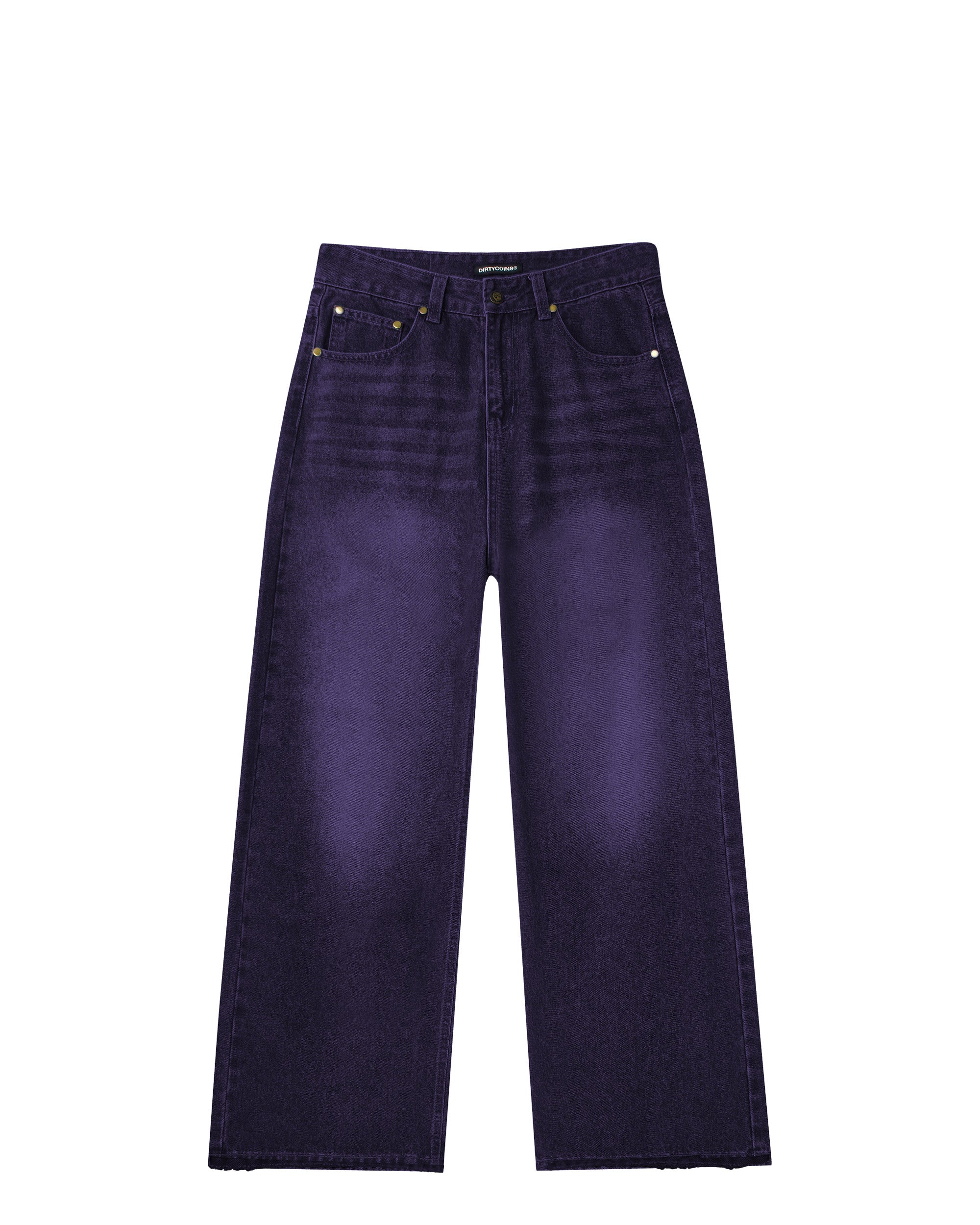 DirtyCoins Baggy Jeans - Purple Wash