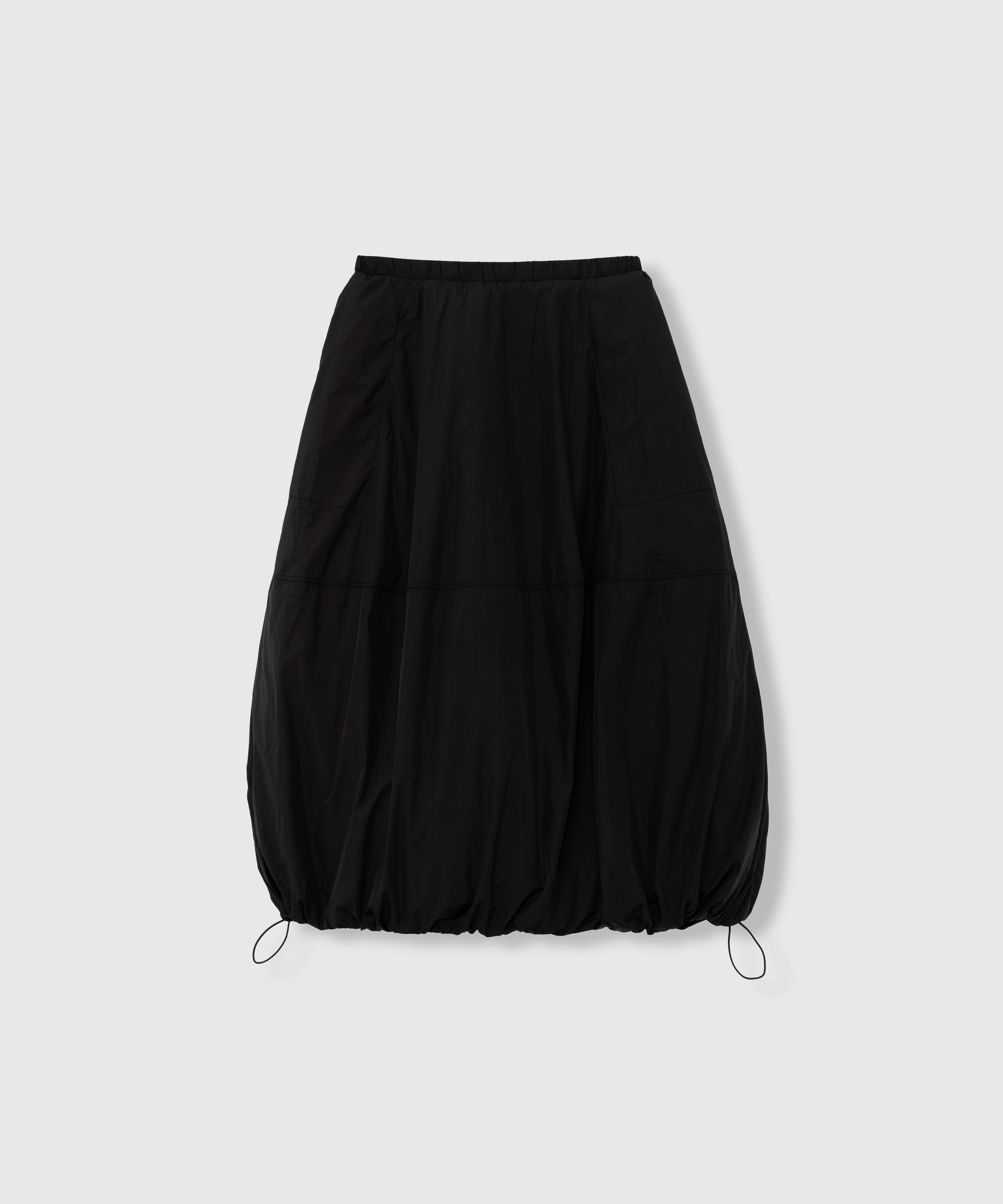 PADDED BALLOON SKIRT_BLACK