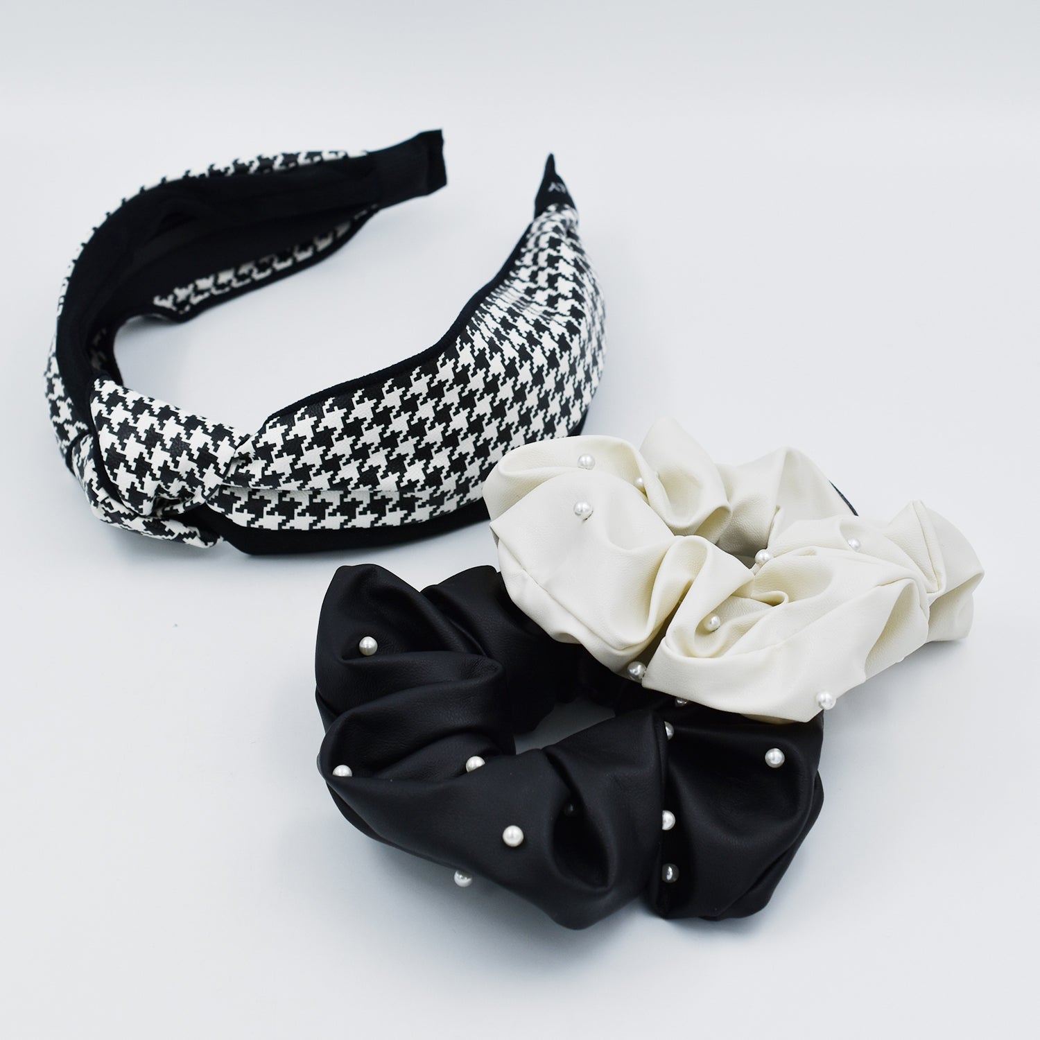 HOUNDSTOOTH CHECK HAIRBAND