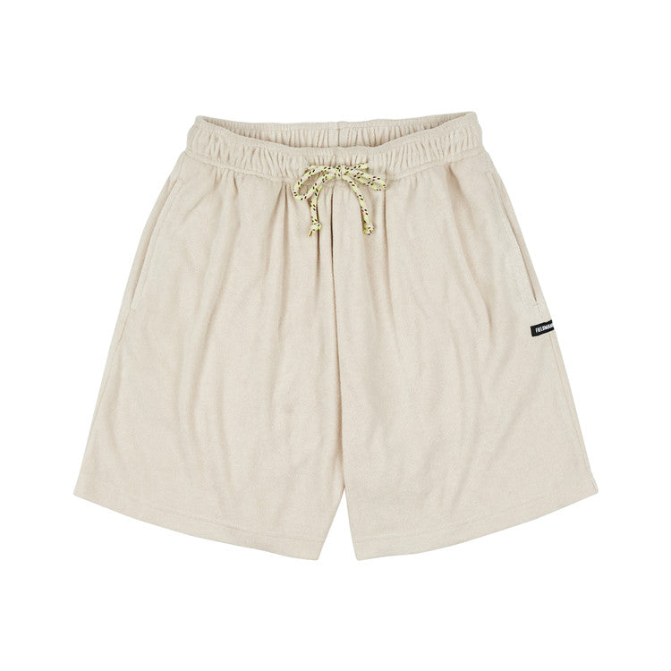 TERRY EASY SHORTS cream