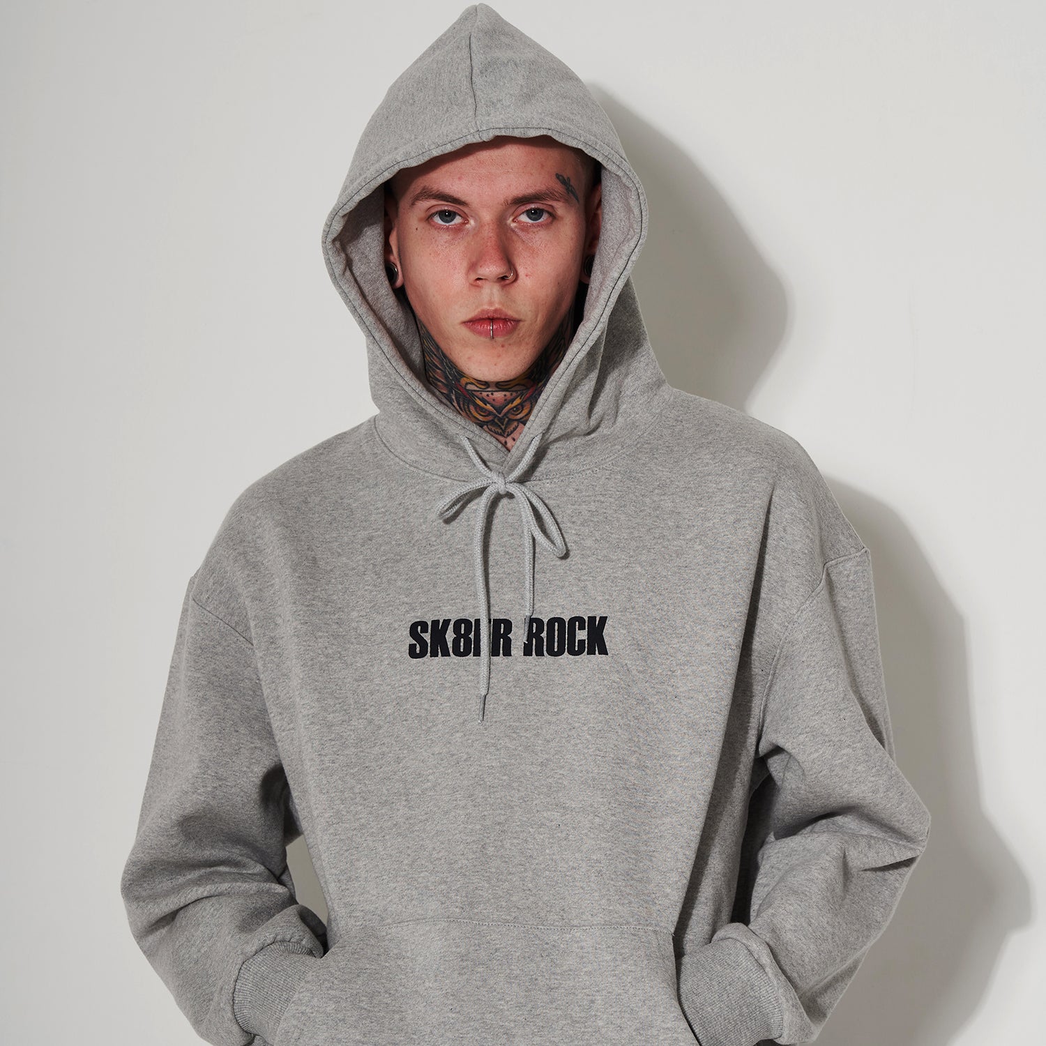 BURNING EYES HOODIE GRAY