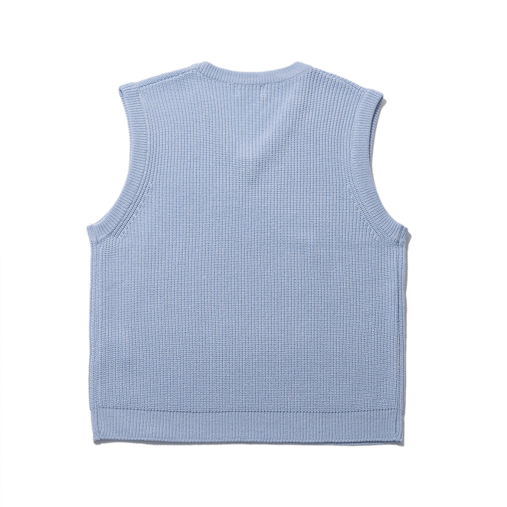 CLOVER WP KNIT VEST(SKY BLUE)