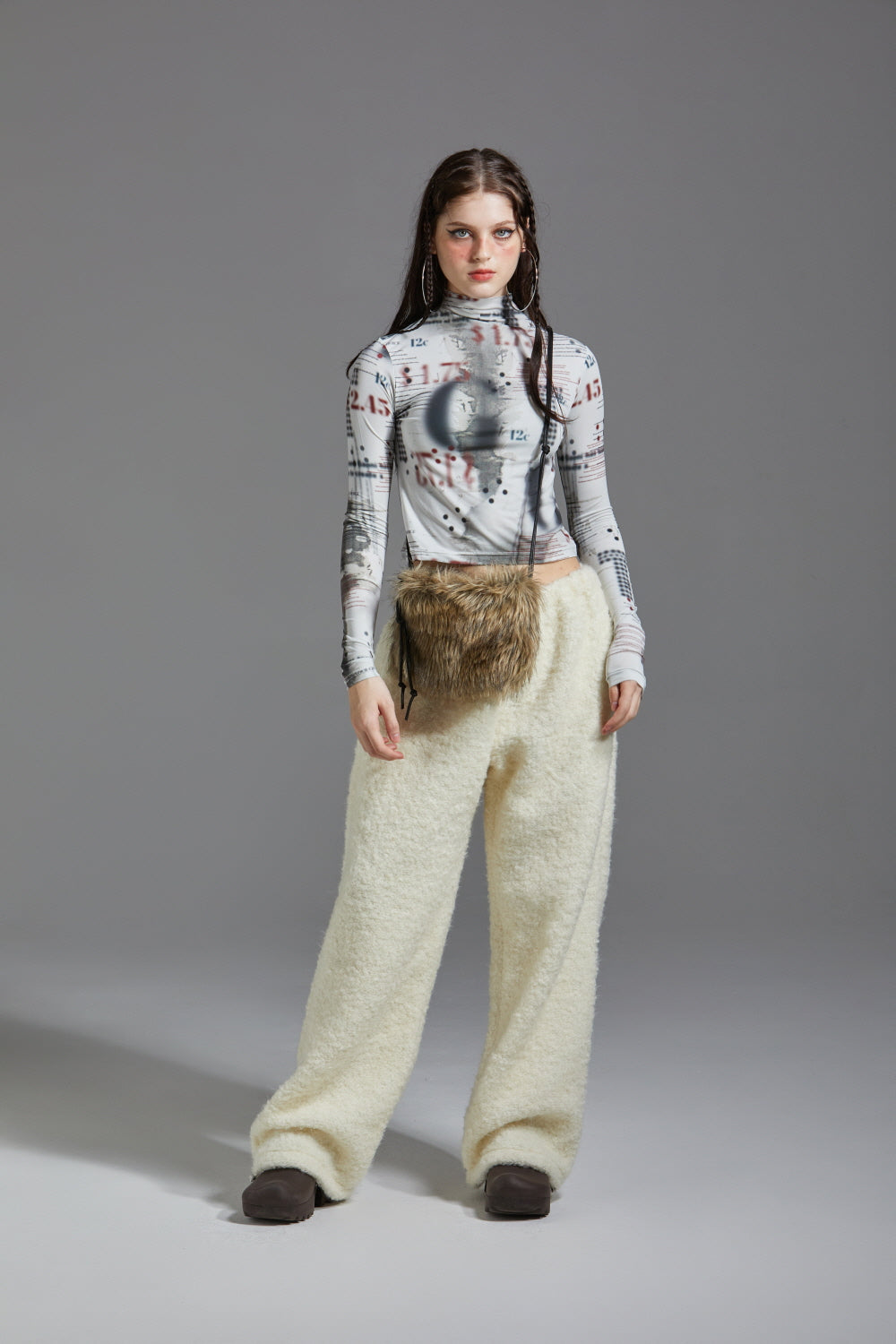 TERRY WOOL PANTS