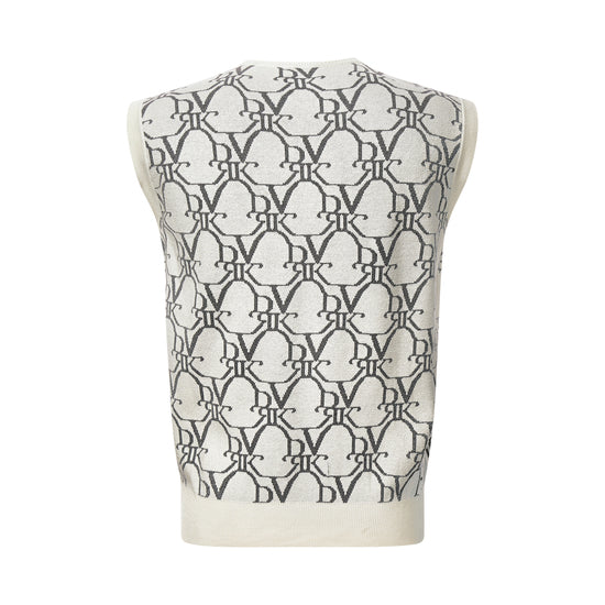 DVRK MONOGRAM SLEEVELESS KNIT - CREAM (MALE)