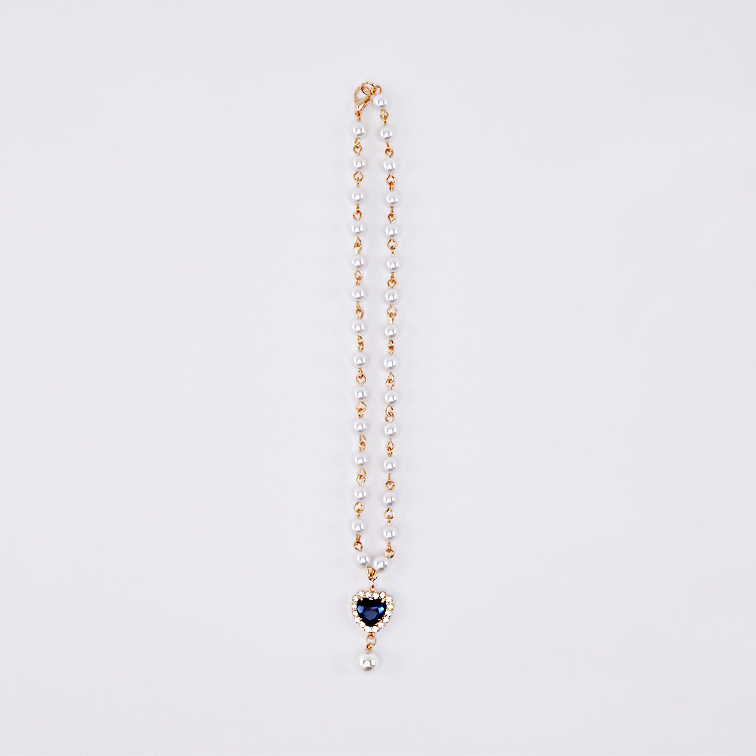 SAPPHIRE HEART NECKLACE