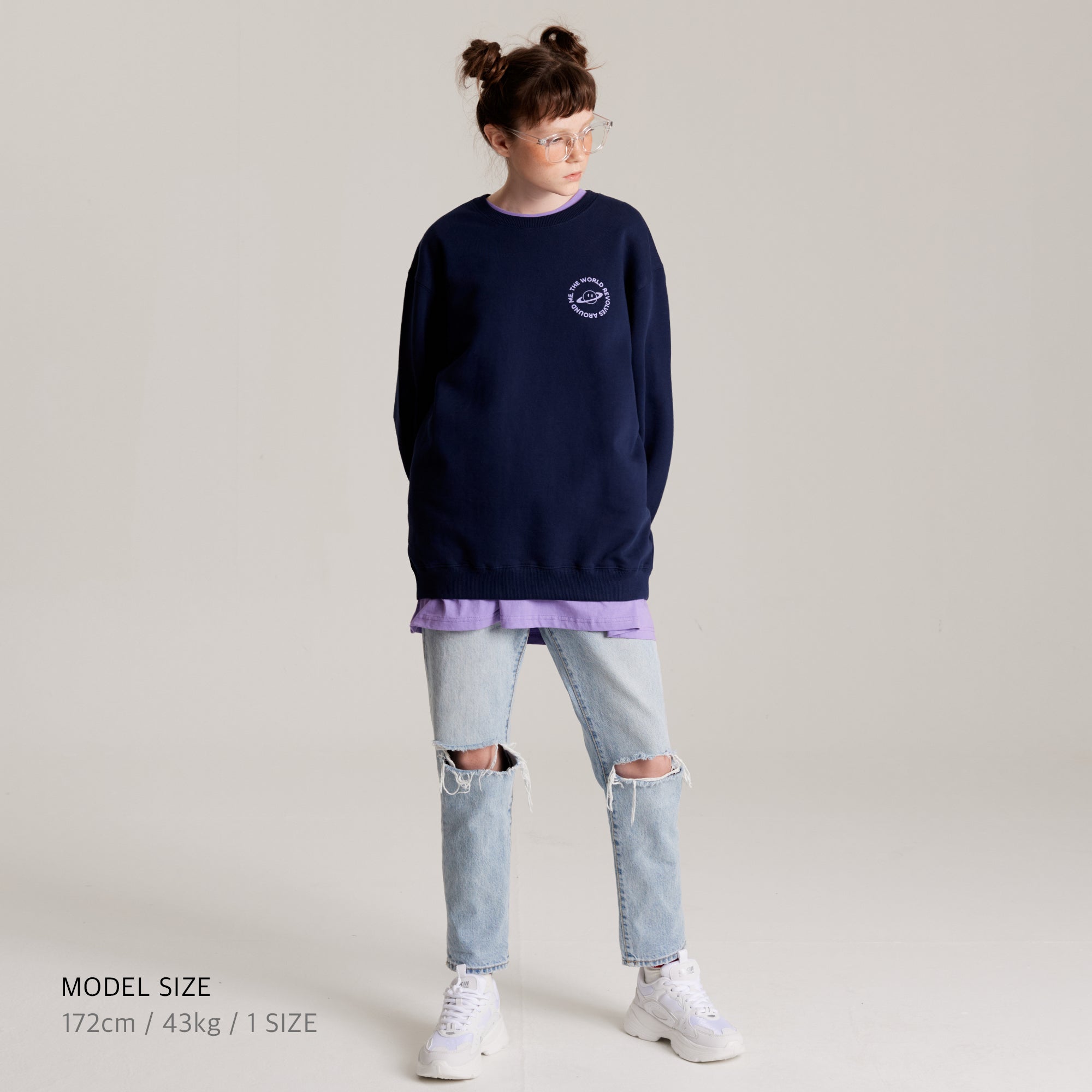 Revolve Sweatshirt Navy