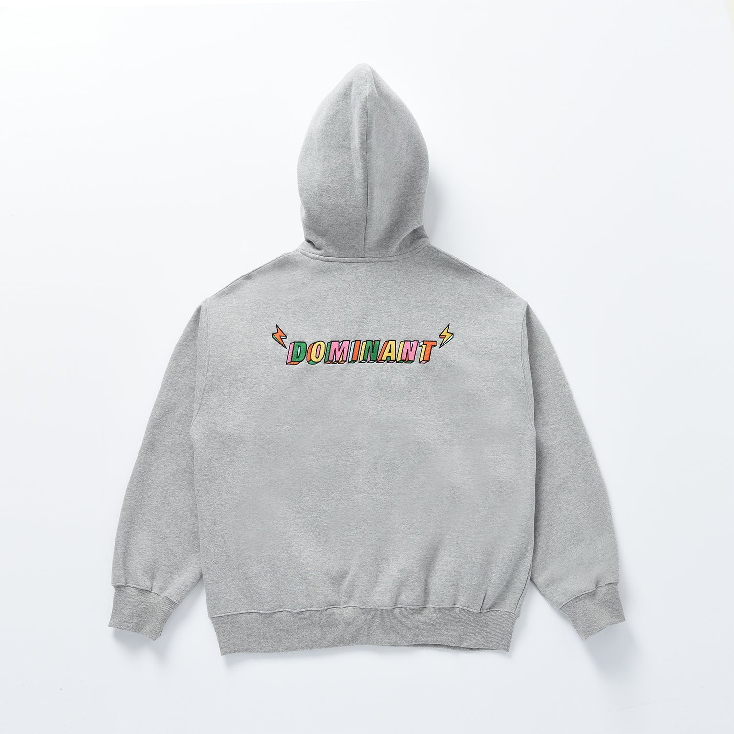 Dominant Cloud Embroidery Dried Hoody_GREY