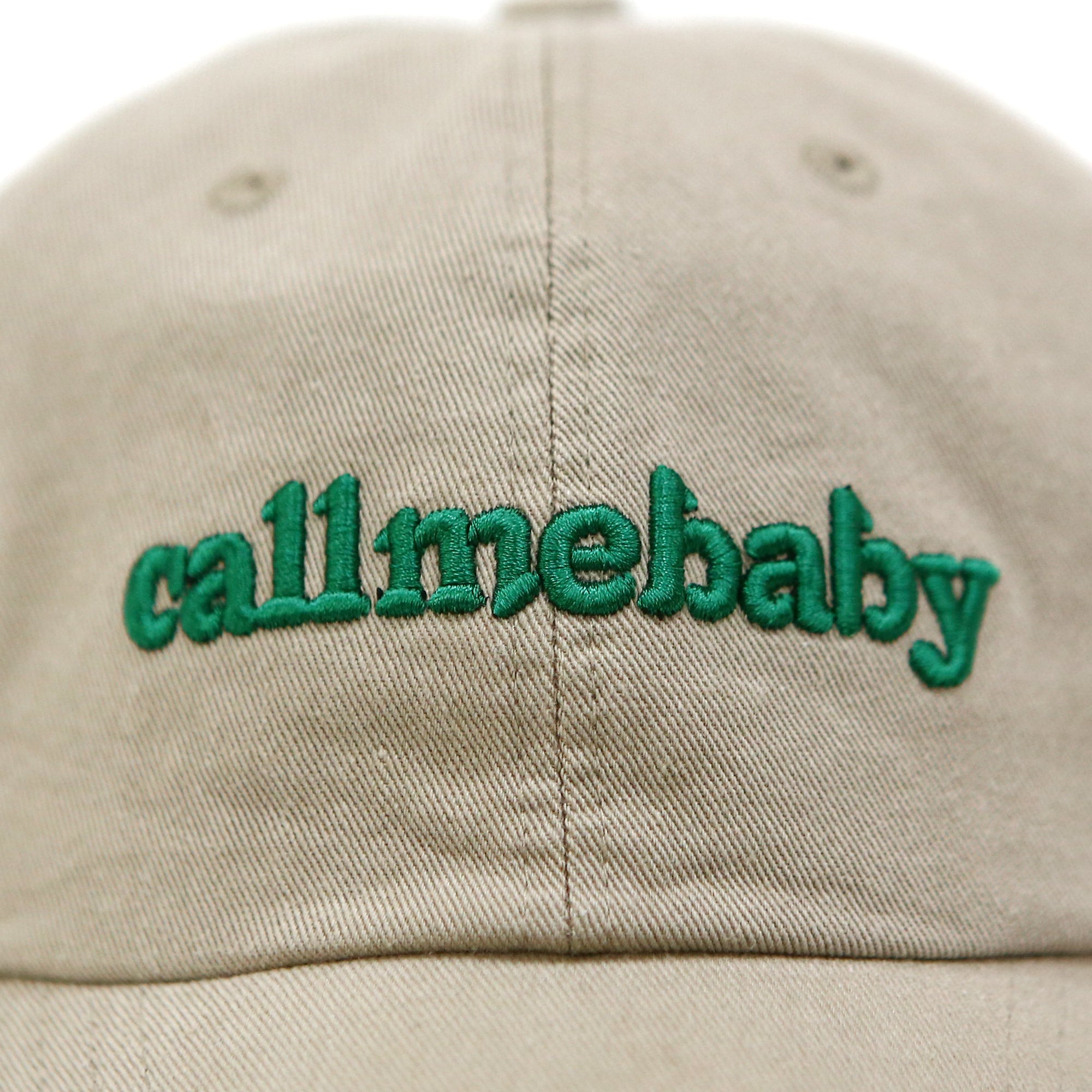 [Call me baby] Puffy Logo Embroidery Ball Cap