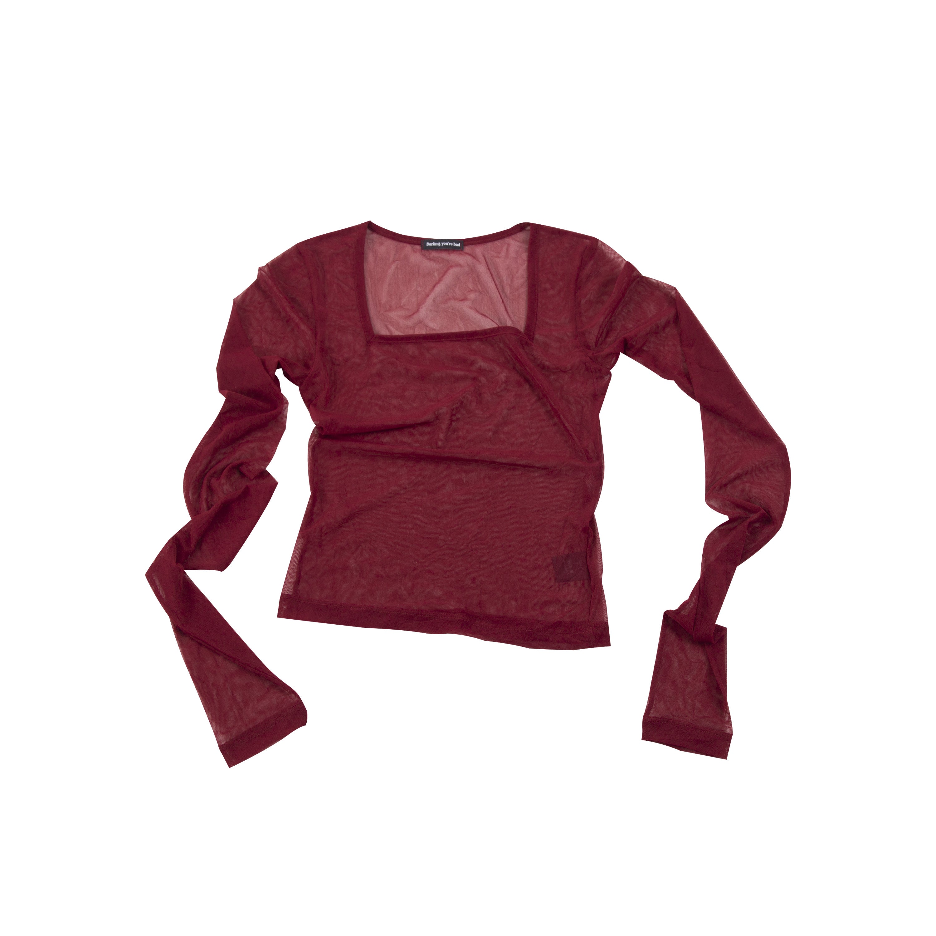 SQUARE MESH TOP(2WAY) #RED