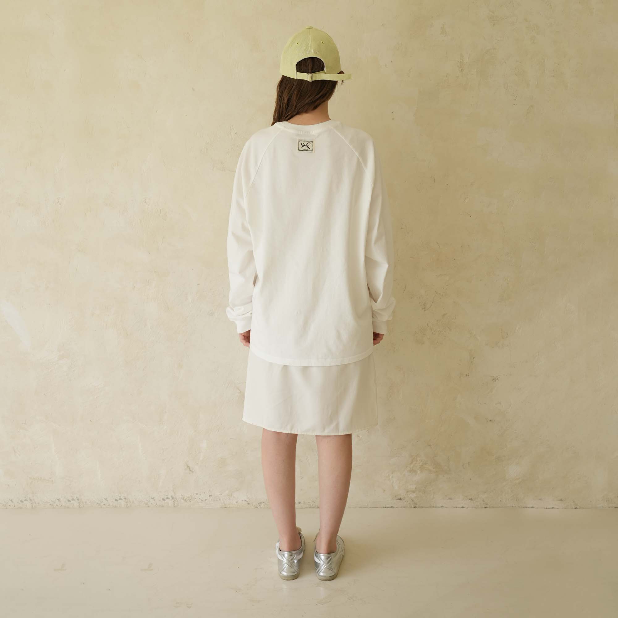 White Raglan Long Sleeve