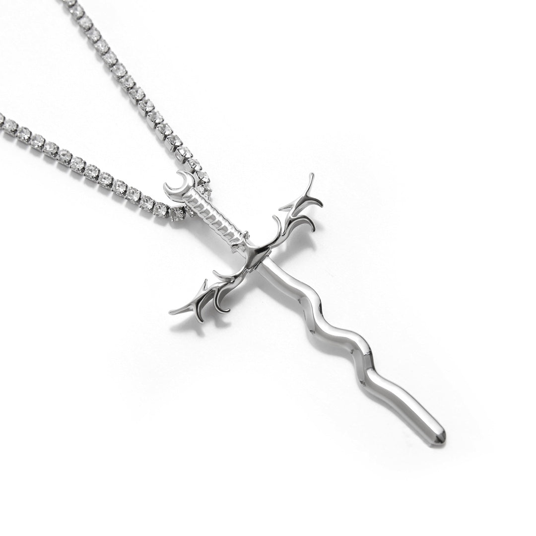 Different dimension sword Necklace