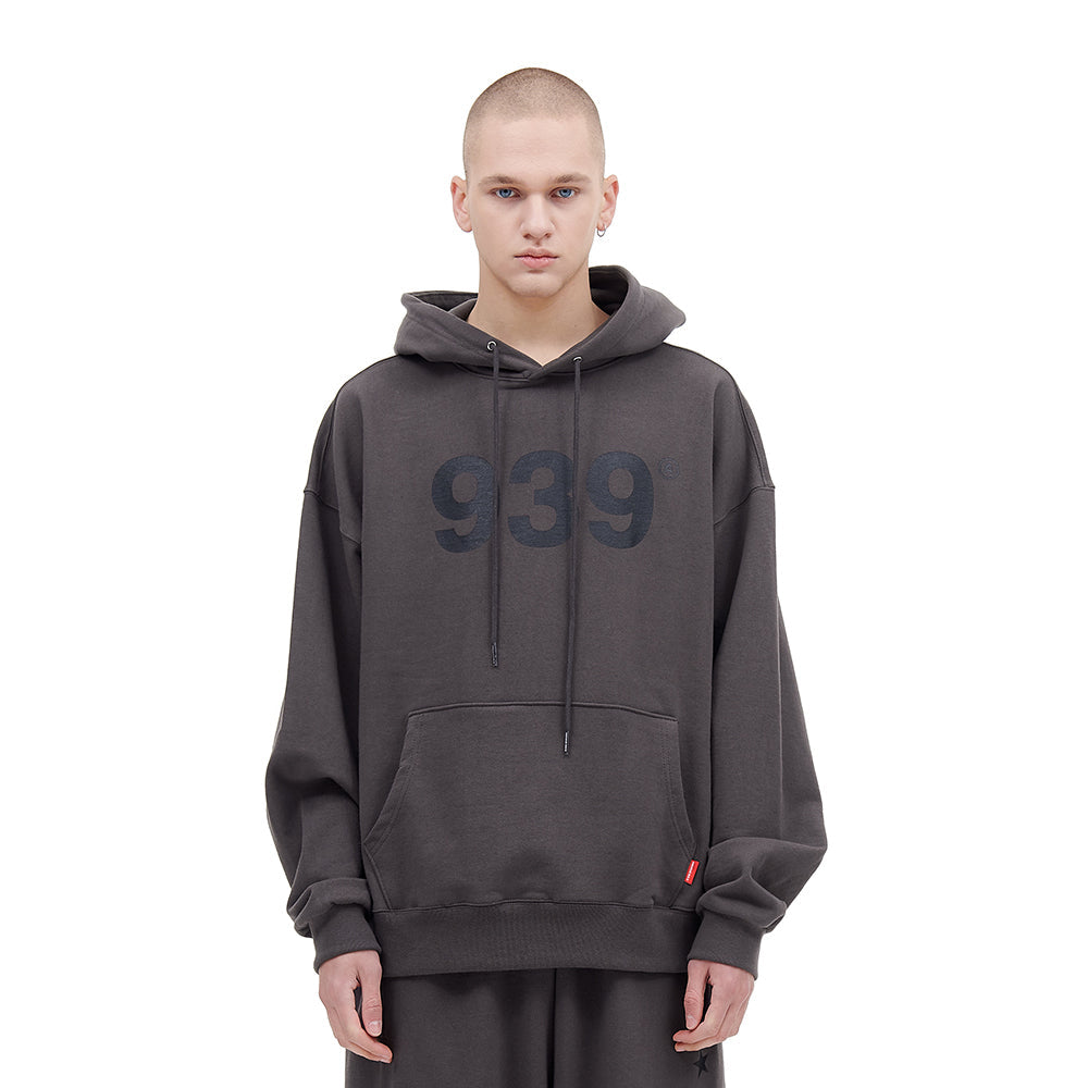 939 LOGO HOOD (DARK GRAY)