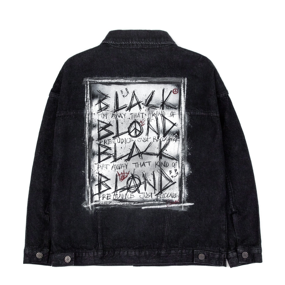 デニムジップジャケット / DENIM ZIPPER JACKET - BLACK – 60