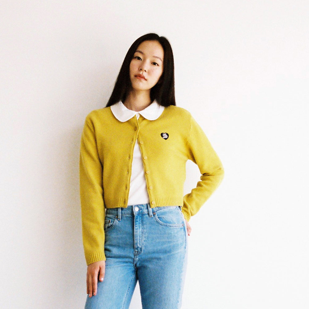 [Call Me Baby] Cashmere Baby Cardigan (Mustard)