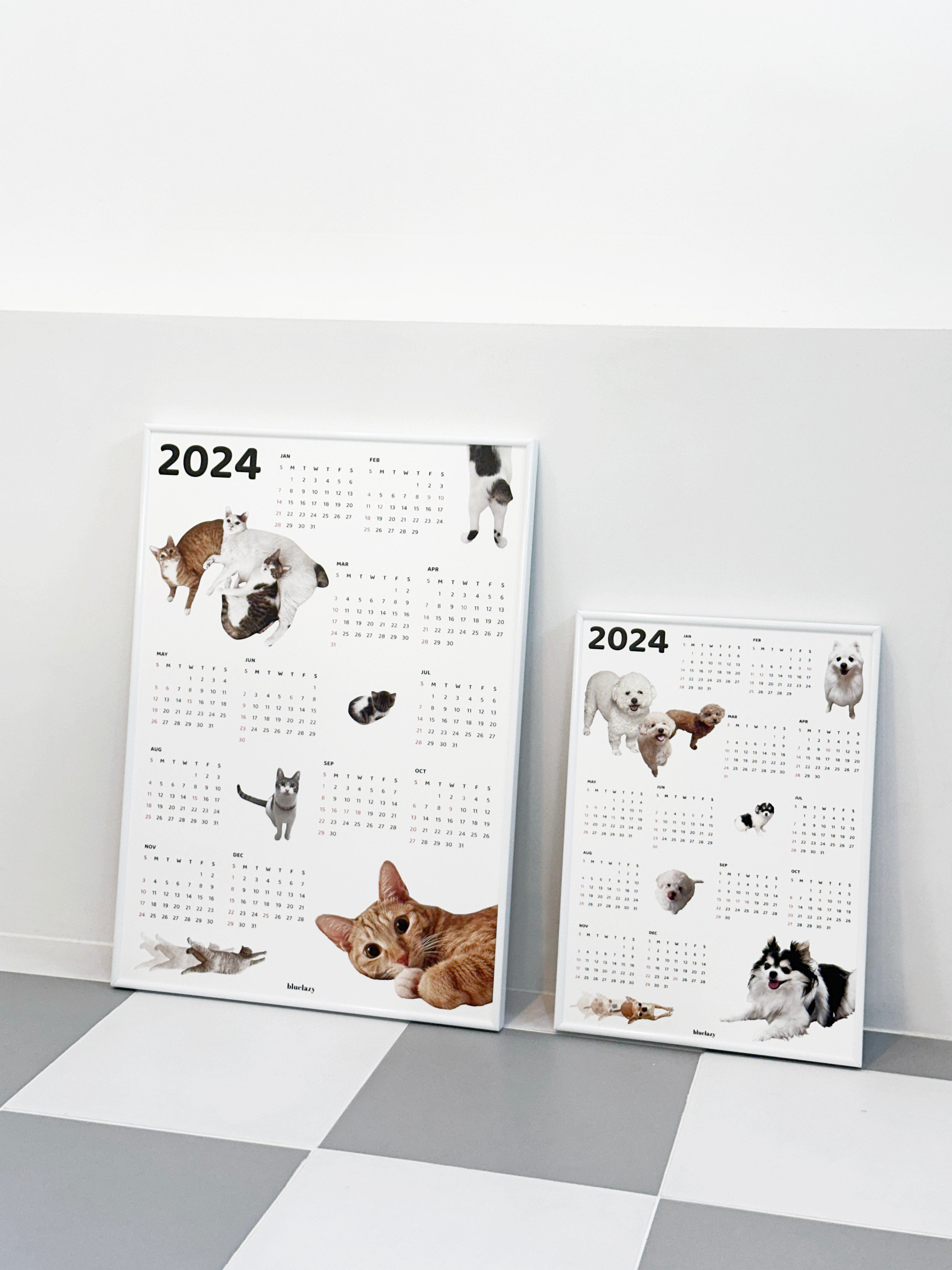 2024 DOG POSTER CALENDAR [A2]