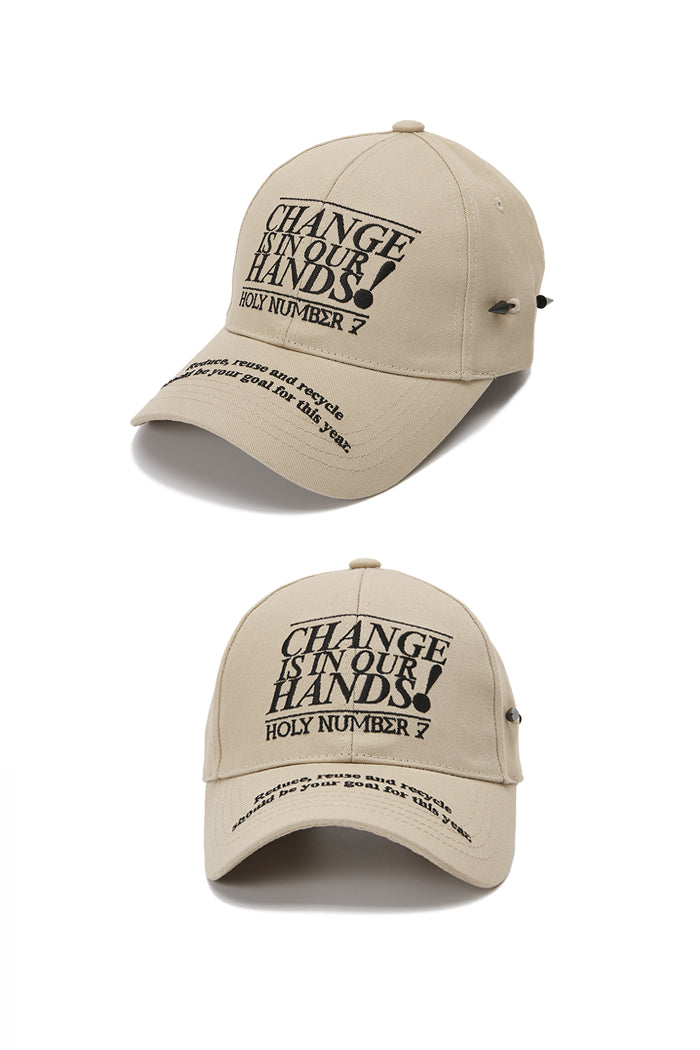 CHANGE IS IN OUR HANDS CAMPAIGN CAP_BEIGE