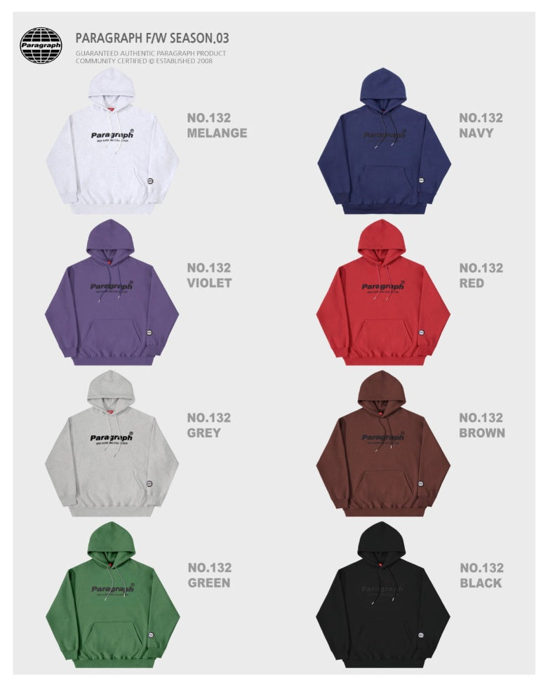 paragraph Volume Basic Hoodie 8 Color