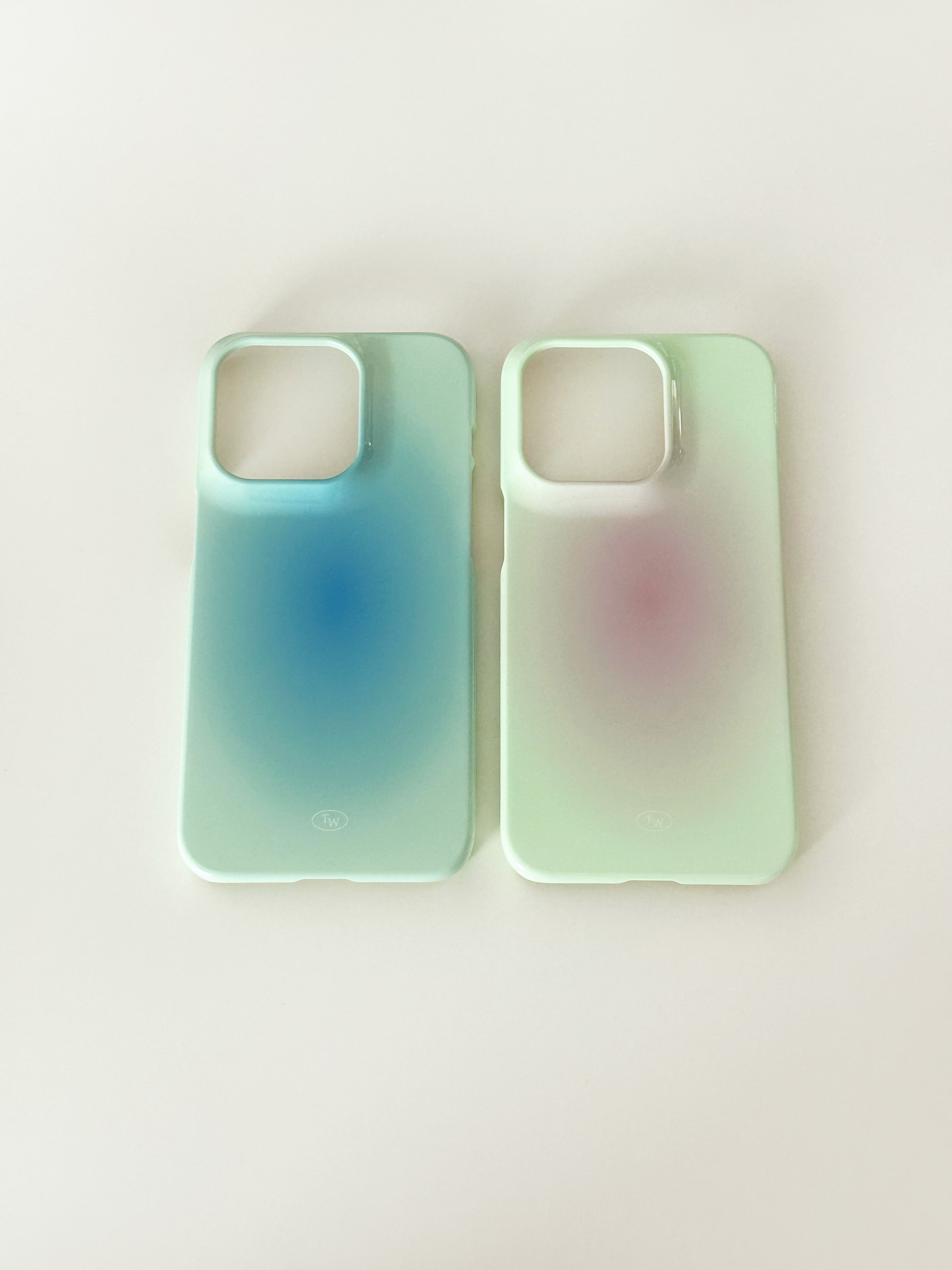 blush hard case-pink(light green)