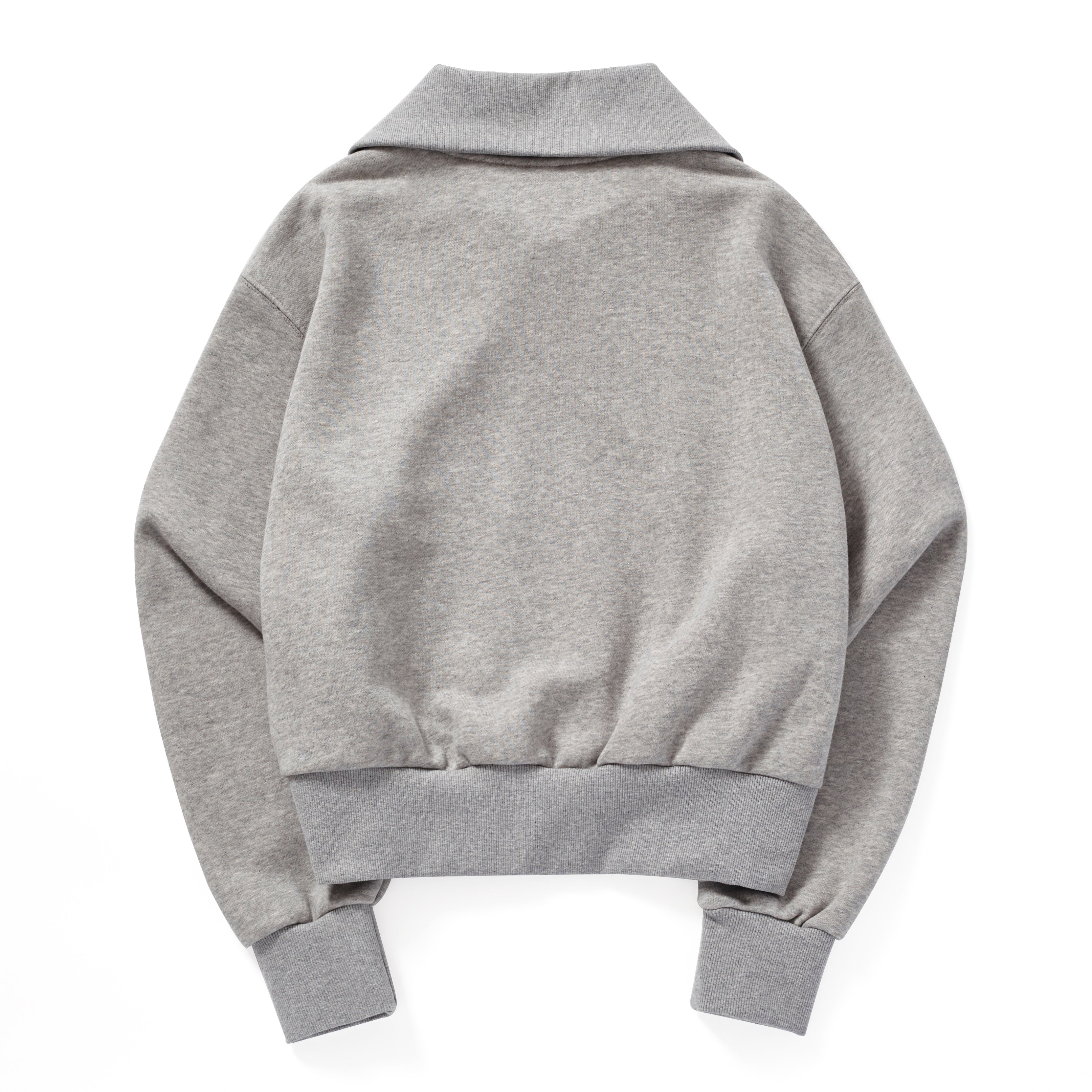 TWO-WAY SAILOR ZIP-UP_MELANGE GRAY