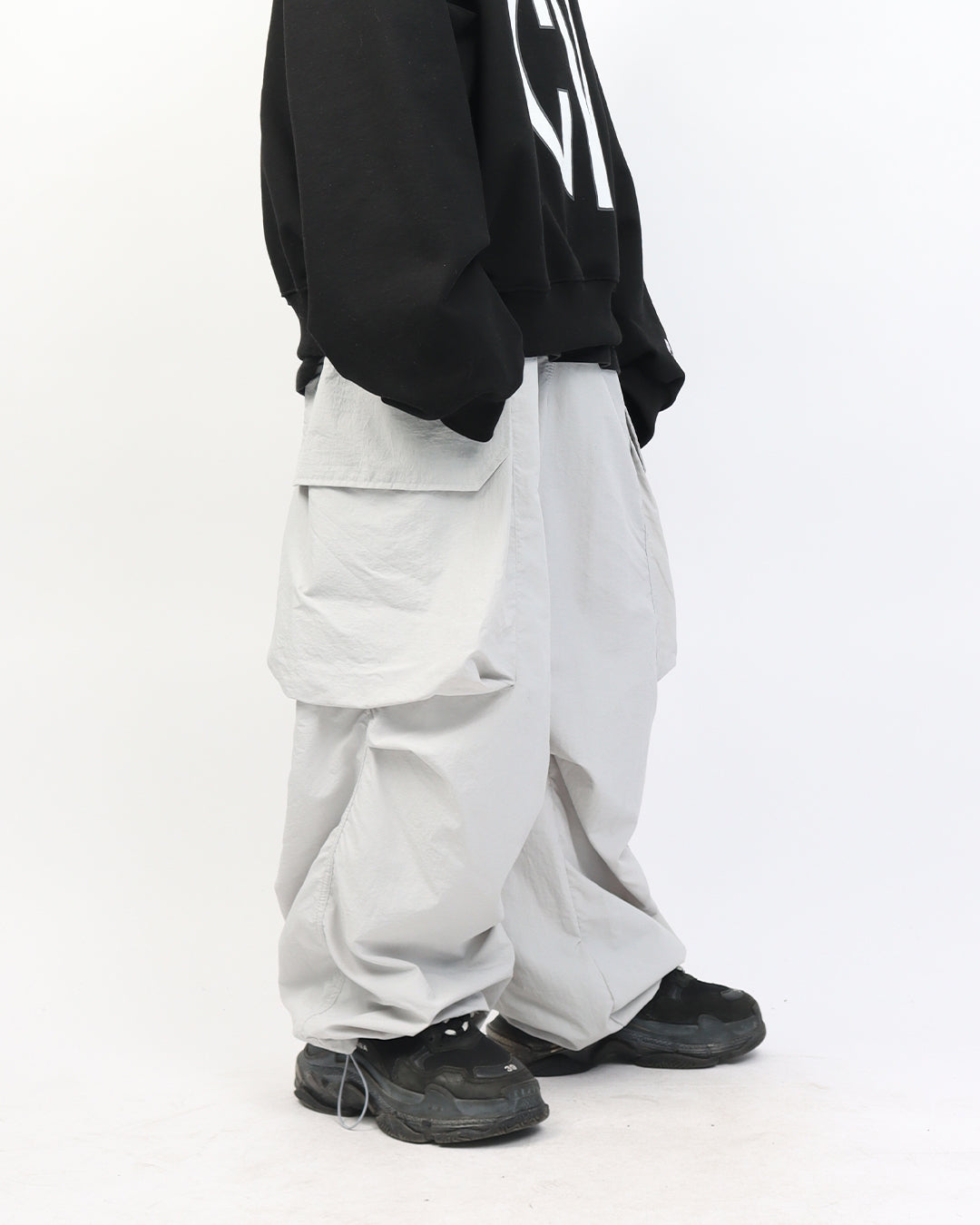 Gloove Nylon Balloon Cargo Pants_2color