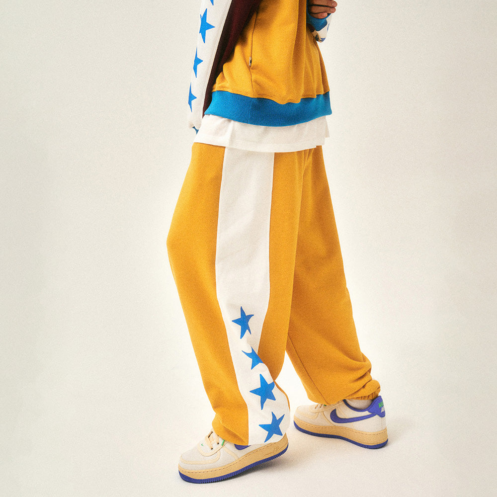 Grand prix star oversize sweatpants_yellow