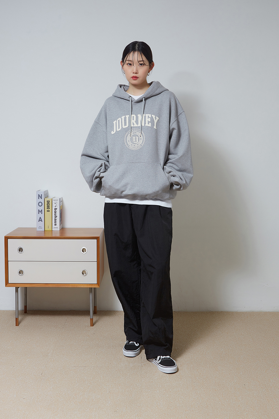 Golden Emblem Hoodie (Grey)