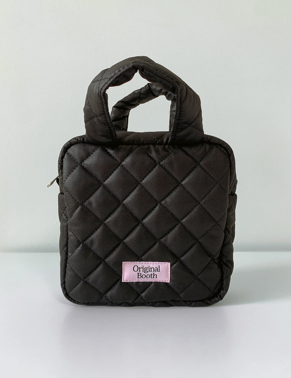 chain quilting black bag