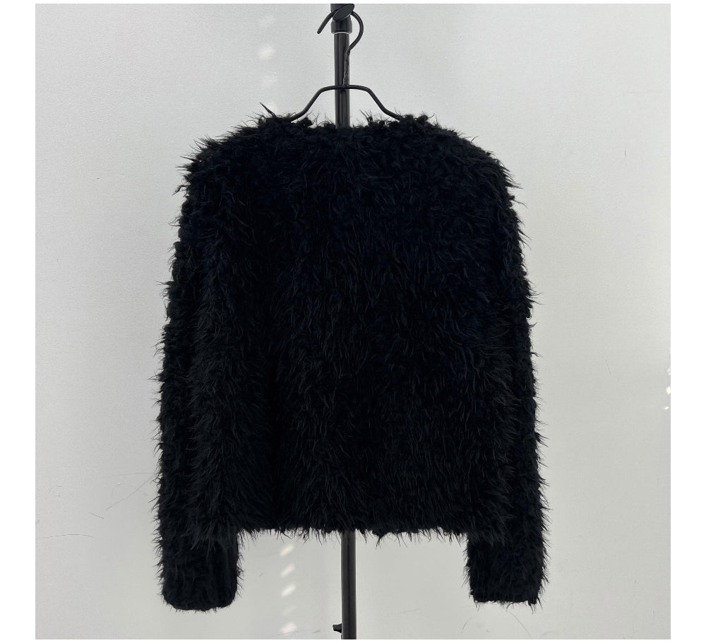 Midnight fur cardigan (2 Color)