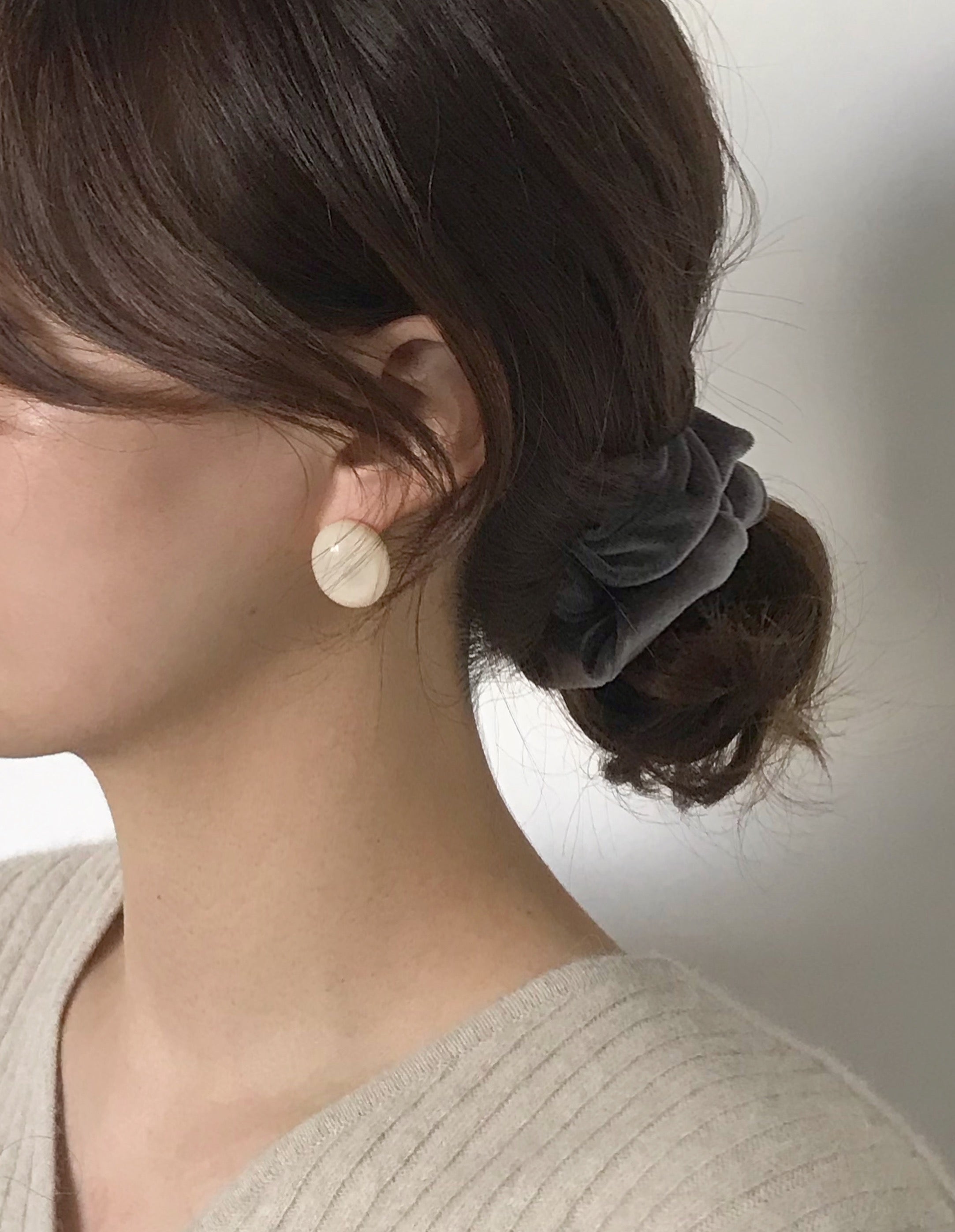 Formica Pebble earring [Cream]
