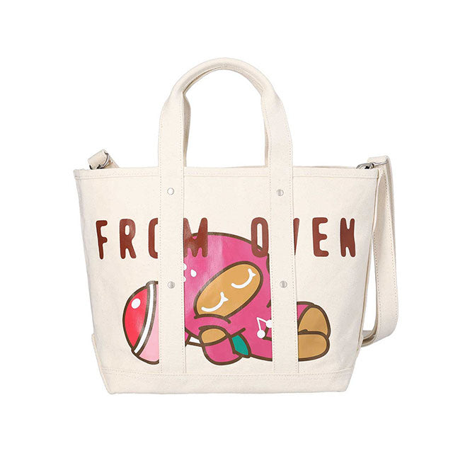 [NEIKIDNIS X COOKIERUN] STRAWBERRY COOKIE TOTE BAG SMALL / ECRU