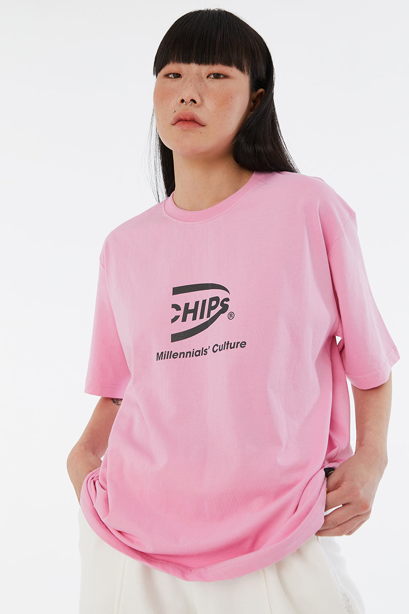 OG half logo Tee (pink)