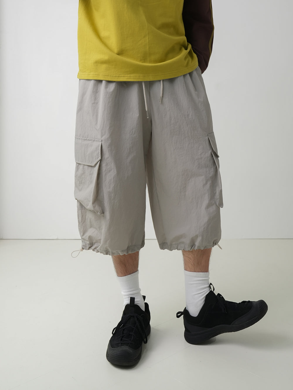 String cargo capri pants 3color