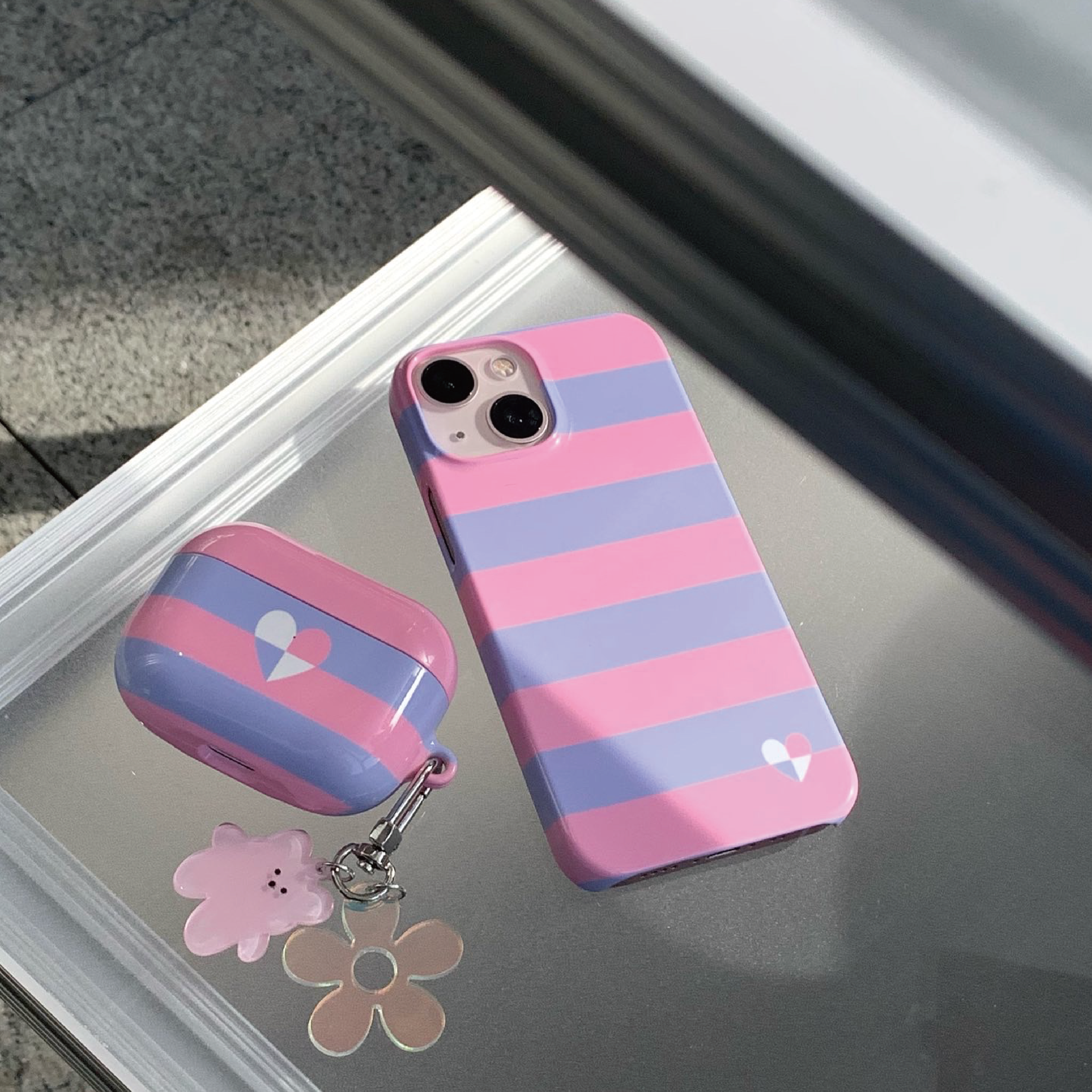 [PINK] Pop color Slim-hard case