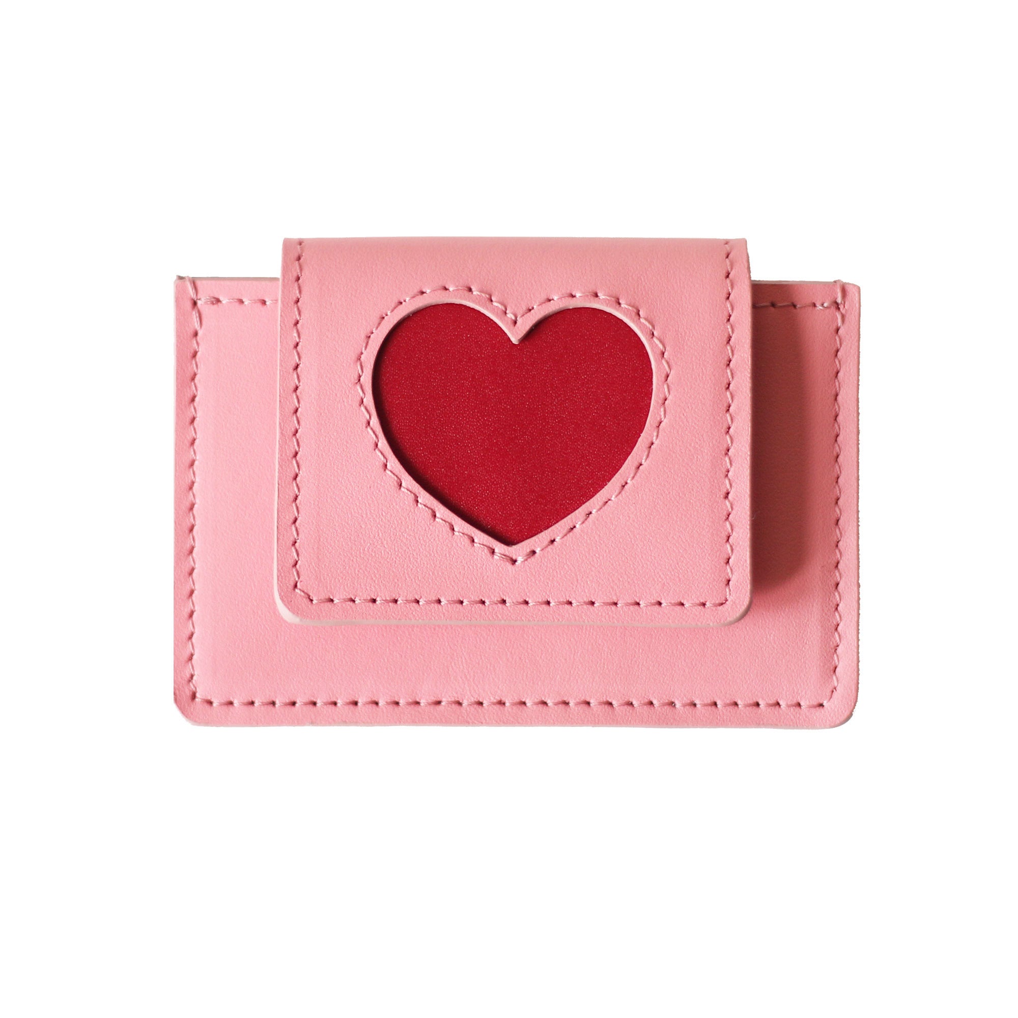 shape of' wallet - red pink