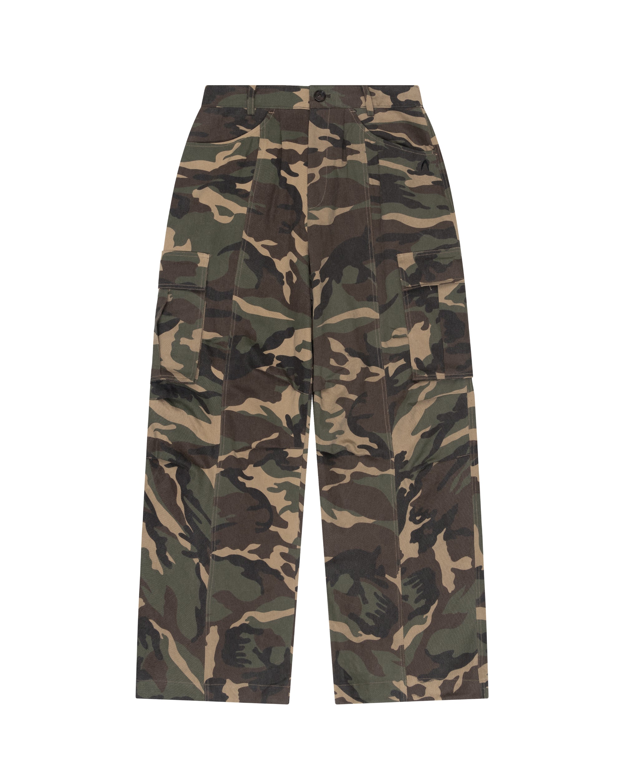 Camouflage Twill Cargo Pants (Desert Sand)