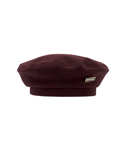 FLEECED BERET (BURGUNDY)