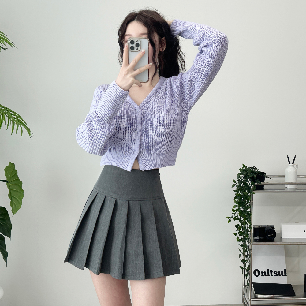 pleated mini skirt skirt