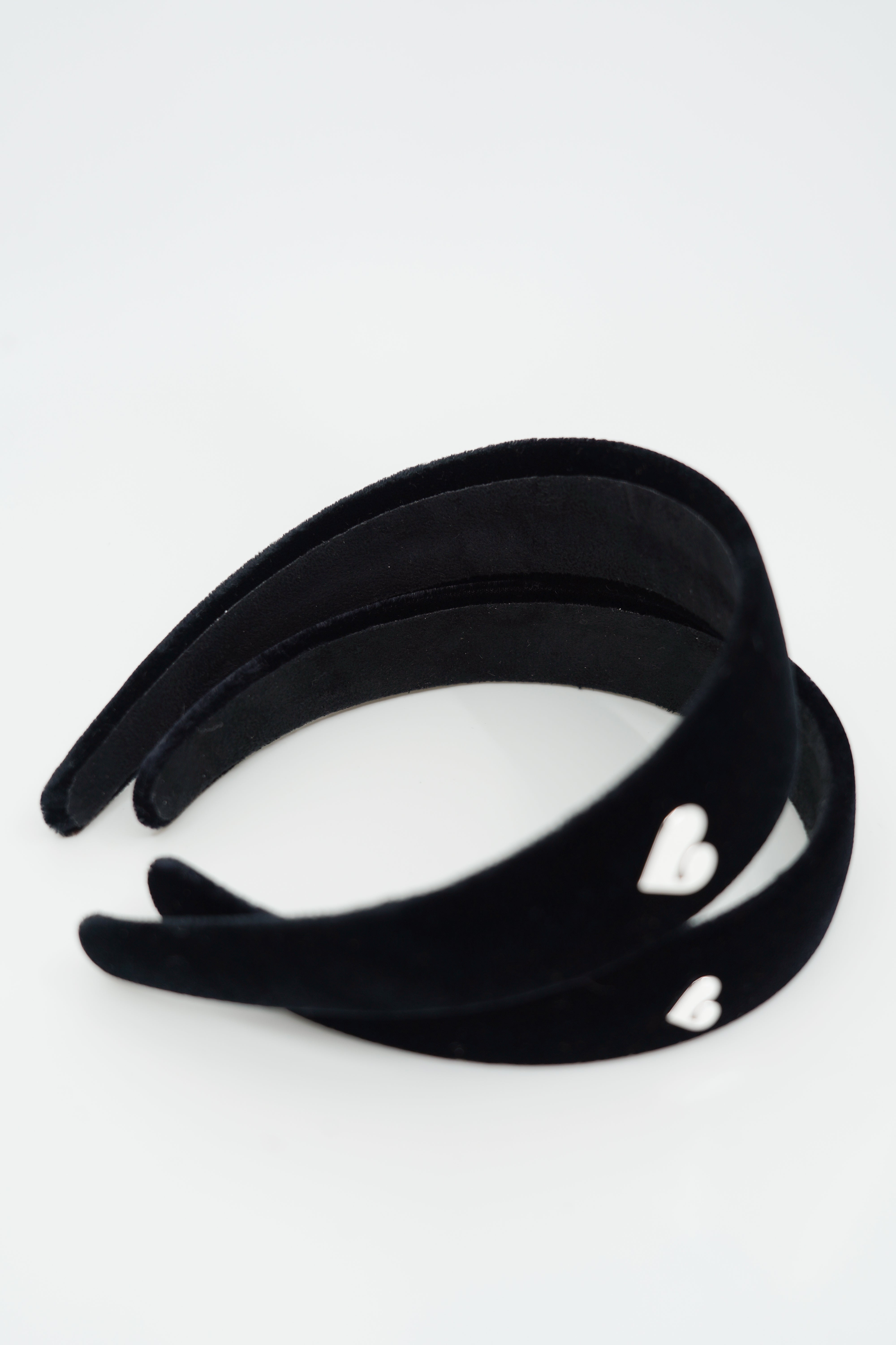 Heart symbol velvet hair band (L)