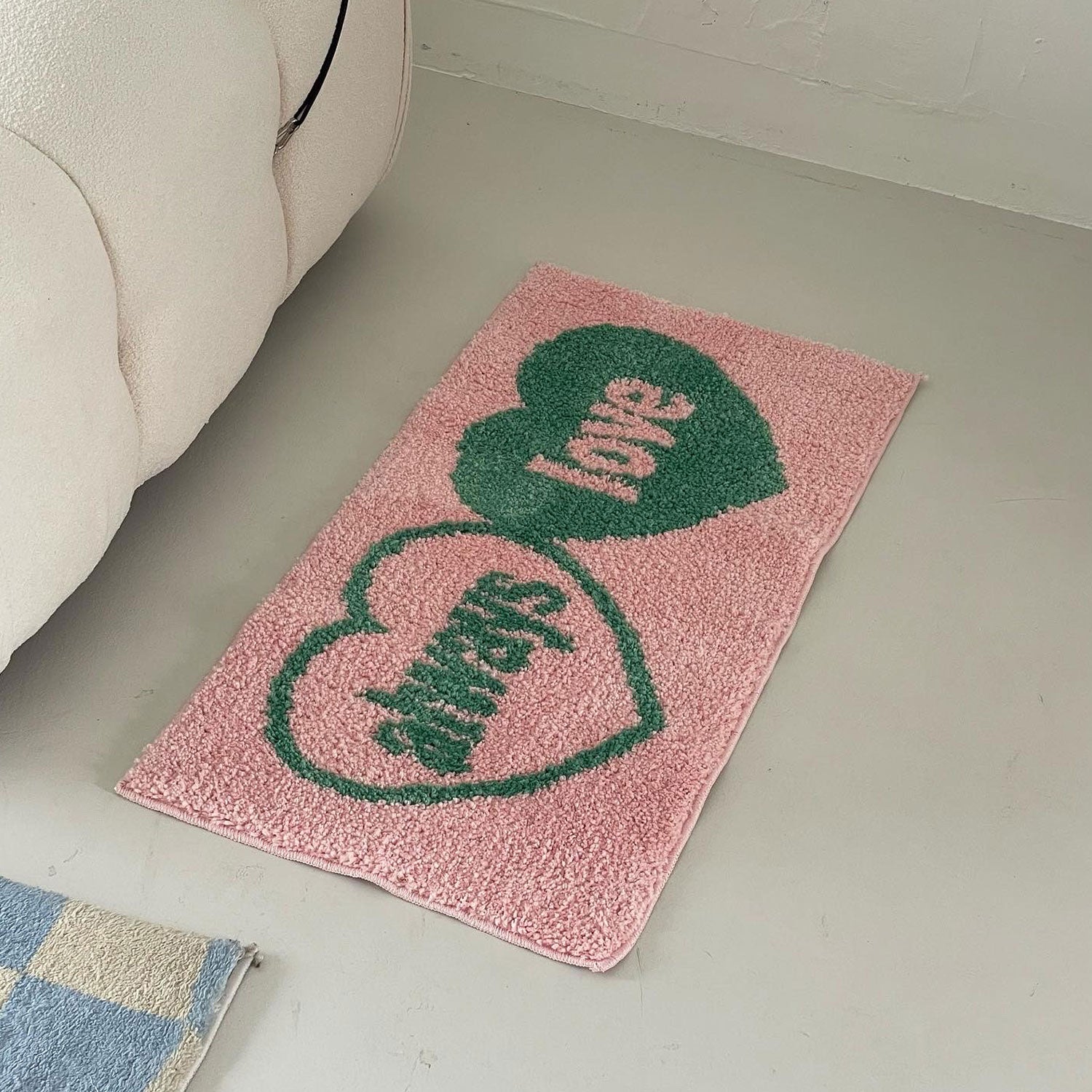 always love l♥ng rug (pink)