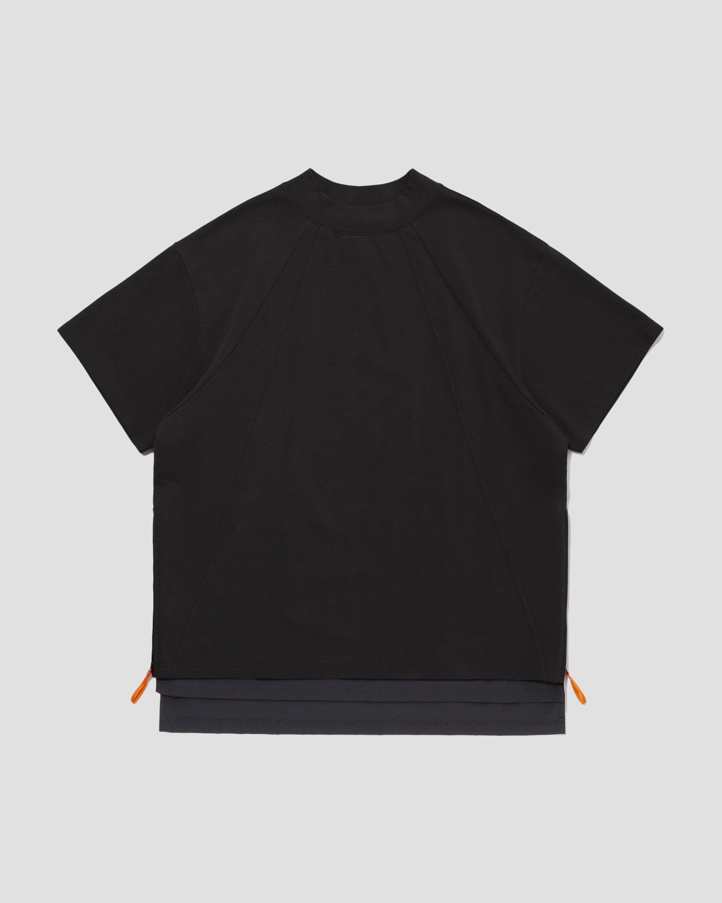 Zipper Layer Tee - Black