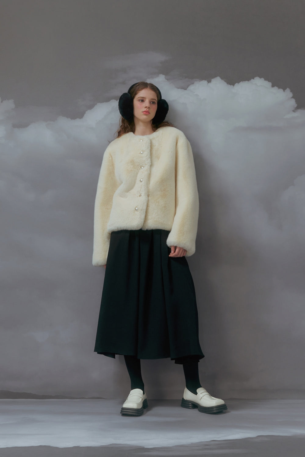 Eco fur jacket