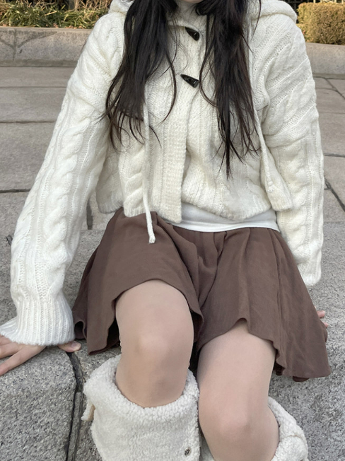 Tteokbokki hooded cardigan