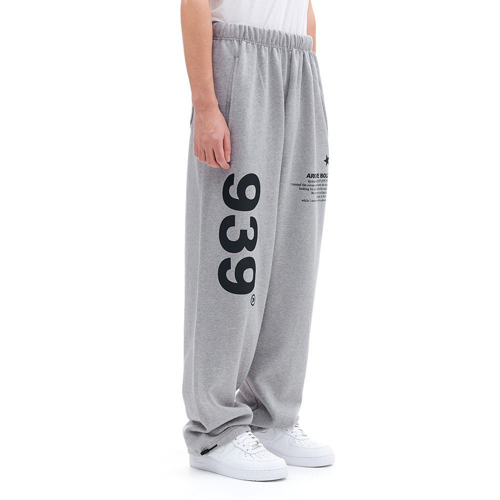 939 LOGO SWEAT PANTS (GRAY)