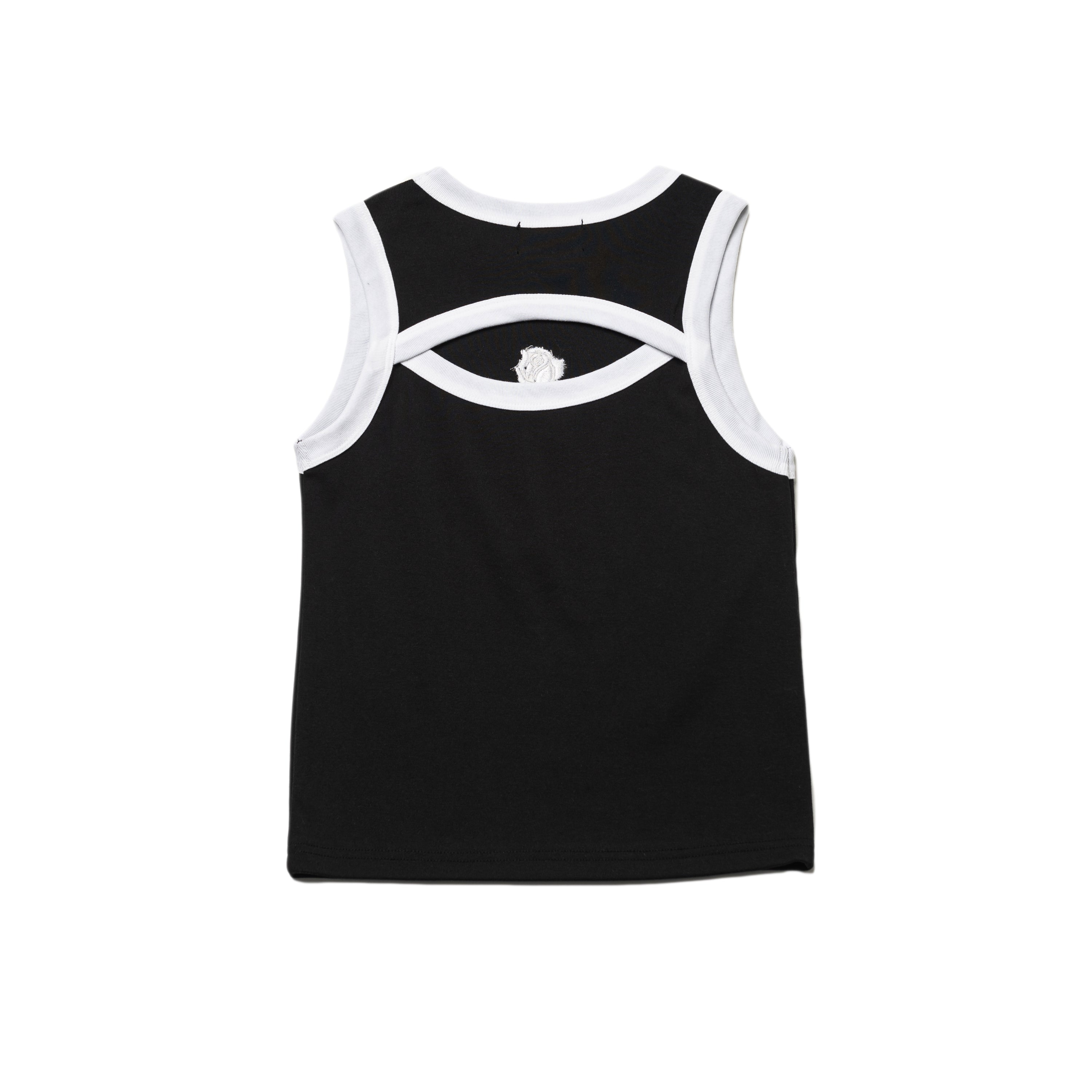 ROSE RINGER SLEEVELESS(BLACK)