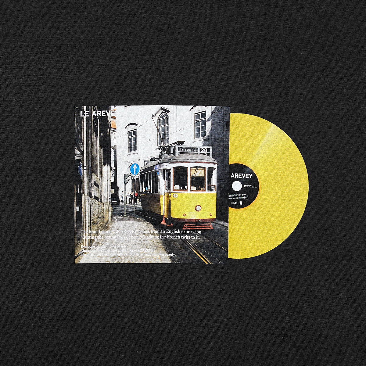 LE AREVEY LP COLLECTOR T-SHIRT BLACK / YELLOW